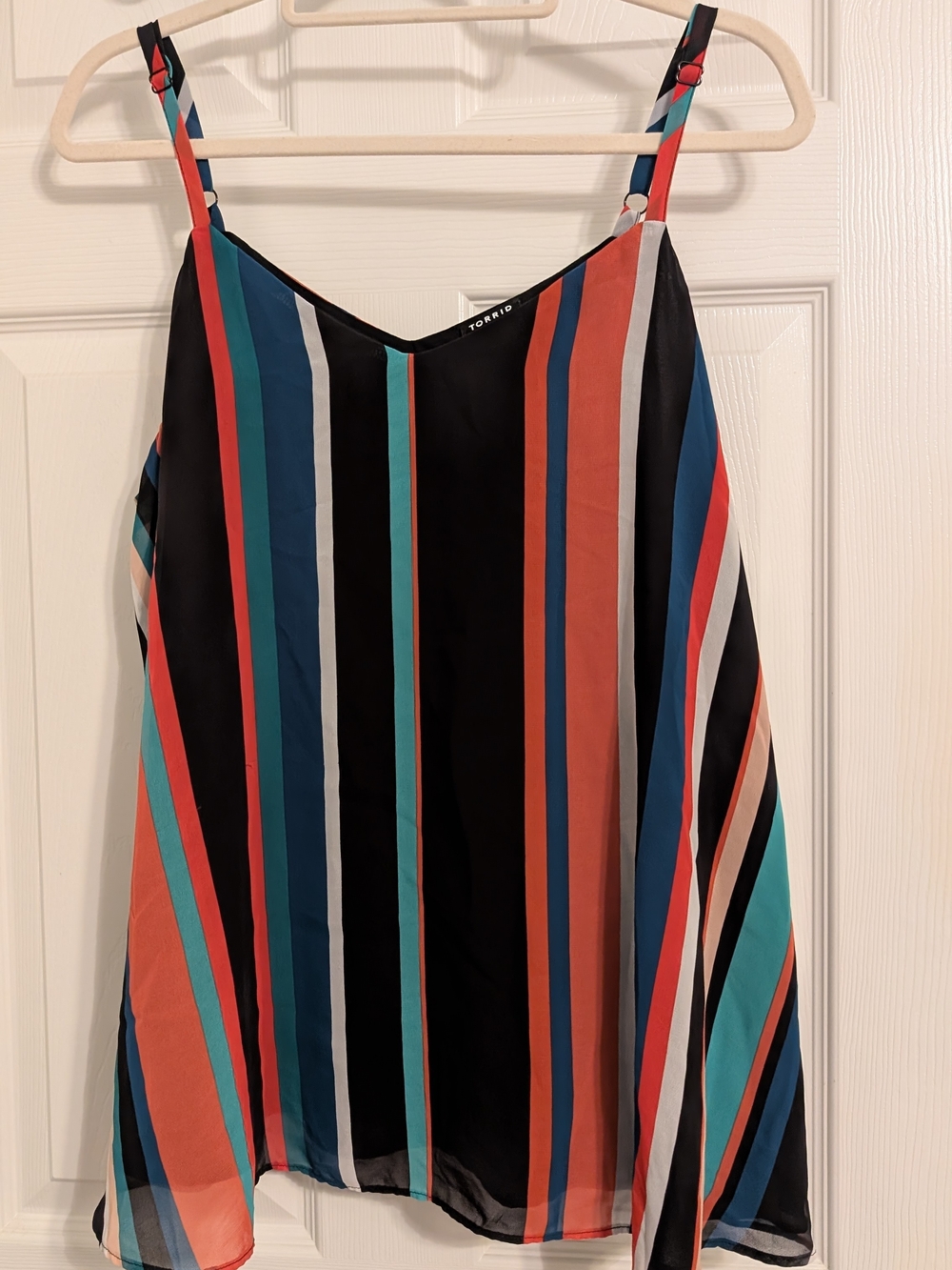 Torrid Multicolor Vertical Stripe Cami